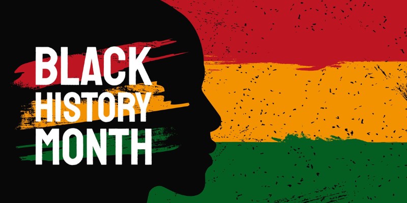 Graphic arts of Black History Month themes.