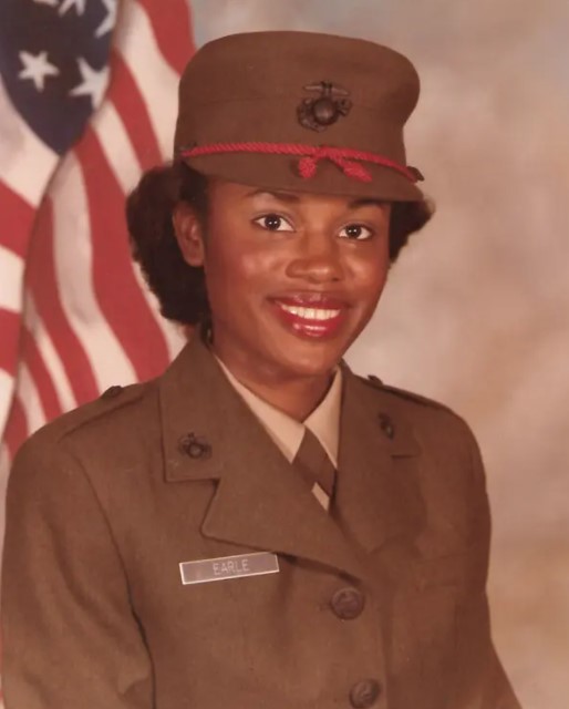 Winsome Earle-Sears in her Marine uniform.