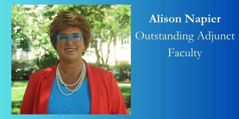 Alison Napier, Outstanding Adjunct Faculty.